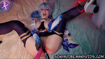 4K Genshin: Ganyu bondage drilled In bum